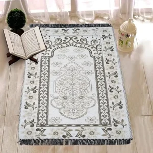 Velvet Floral Prayer Mat – Rectangular
