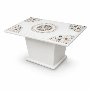 Marble Inlay Table Top for Elegant Homes