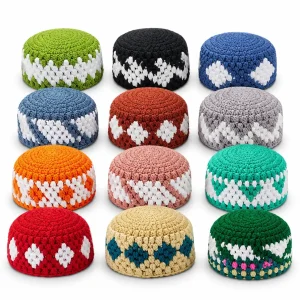 Knitted Muslim Prayer Caps – Assorted Crochet Kufi Caps