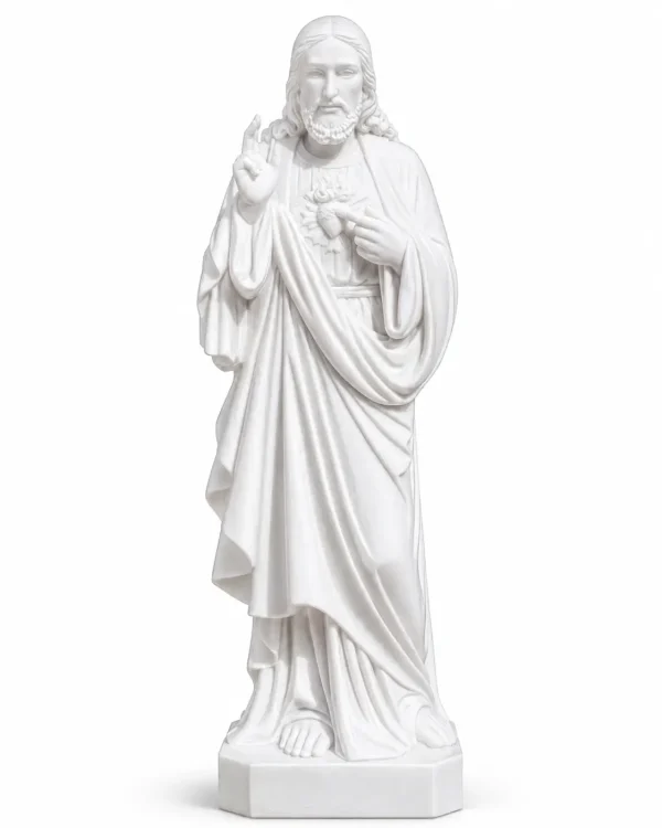 Makrana Marble Sacred Heart Jesus Statue