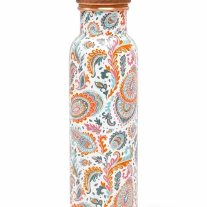 Holy Finds Meena Pink copper water bottle, 1000ml
