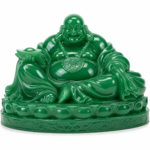 Seyee-bro bronze-colour resin Laughing Buddha statue for home décor