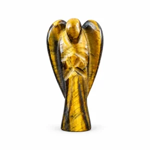 The BeadRoom Yellow Crystal-Style Angel Figurine
