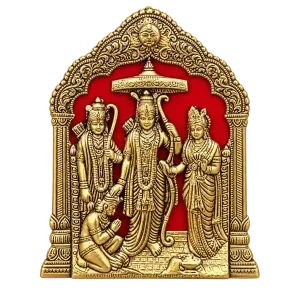 Metal Ram Darbar with Hanuman Decorative Idol