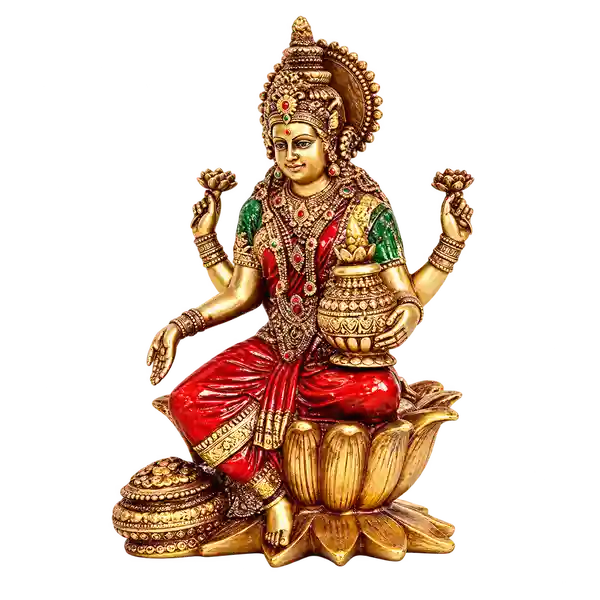 Lakshmi Decorative Idol with Metallic Look